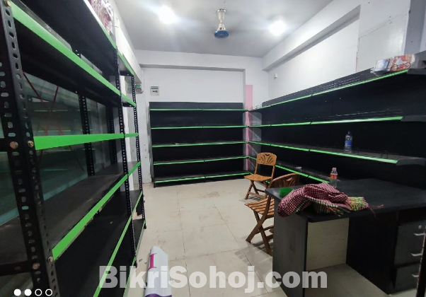 Supershop Setup ( Gondola , Thai glass, basket)